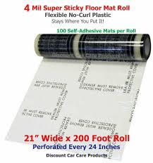 roll protective adhesive floor mats
