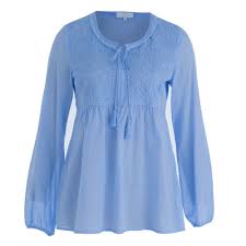 Ropa Light Blue Blouse Ropa Para Mujer Blusas