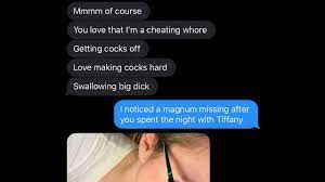 Cheating text porn