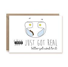 Amazon Com Funny Baby Congrats Card New Mom Card Baby Shower Card