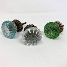 Vintage Victorian Style Glass Knob In