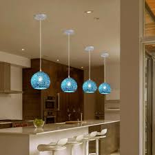 Kitchen Pendant Light Bar Blue Lamp