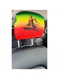 Car Headrest Covers Afro Caribbean