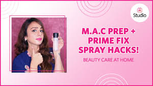 how to use mac prep prime fix spray in