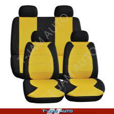 Car Seat Cover Set Universal Yellow