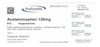 acetaminophen suppository