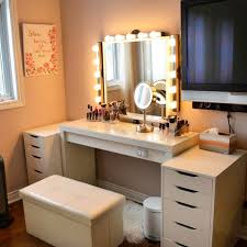 My Finished Vanity From Ikea Thinking Of Getting A Ring Light As Well Any Recommendations Makeupaddiction