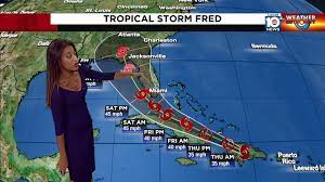 Tropical Storm Fred tracks toward ...