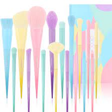 docolor makeup brushes 17 pcs colourful