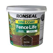 Ronseal One Coat Fence Life 5ltr Dark Oak