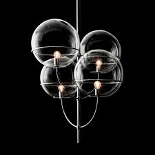 Pendant Lamp Contemporary Metal Glass Lyndon By Vico