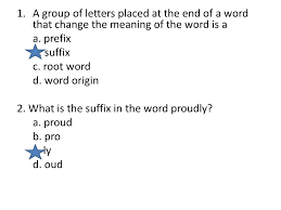 A Prefix B Suffix C Root Word D Word Origin Ppt Video Online