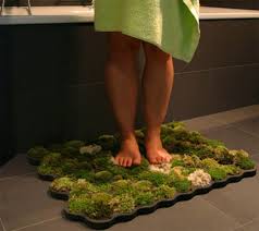 green bathroom rug a mat made from