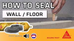 seal wall floor connection joints