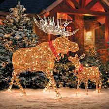 lighted moose lawn ornament off 60