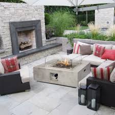 teamson home outdoor gas fire pit table