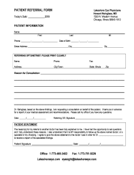 referral letter exle 2009 2024 form