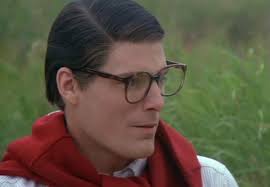 ... Christopher Reeve as Clark Kent in &quot;Superman III,&quot; 1983. Blame Don Diego de la Vega for the dilemma. No, further back. Blame Sir Percy Blakeney. - clark-kent-1983