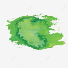 green color splash watercolor