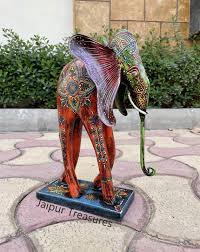 Ethnic Elephant Statue Figure
