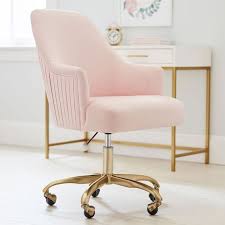 It's also available from the furniture catalogue for 0g. Performance Everyday Velvet Rose Pleated Swivel Desk Chair Pottery Barn Teen