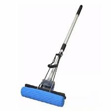 blue aluminium sponge mop floor cleaning