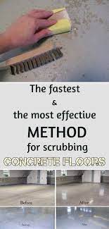 Scrubbing Concrete Floors