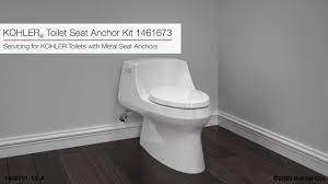 KOHLER Toilet Seat Anchor Kit 1461673 Replacement Instructions - YouTube