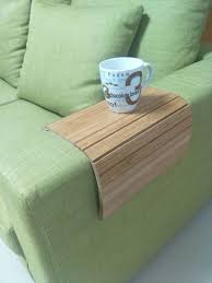 Bamboo Sofa Tray Table Armrest Tray