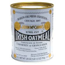 steel cut irish oatmeal 28 oz tin