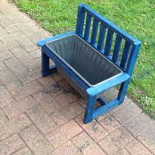 Small Bench Planter Outdoor Woodwork
