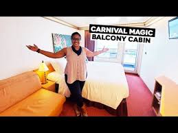 carnival magic balcony cabin room tour