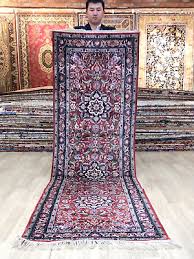 x8 handwoven silk hallway rug runner