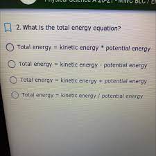 2 What Is The Total Energy Equation
