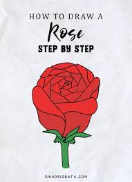 how to draw a rose the easy way step