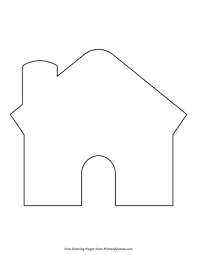 Blank Gingerbread House Coloring Page