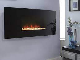 Celsi Fires Accent Black Curved Hang On