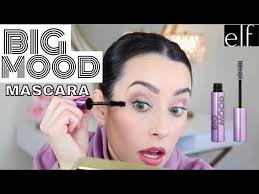 elf big mood mascara review tutorial