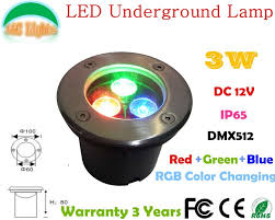 3w Led Underground Lamp Dc 12v Dmx512 Landscape Lighting