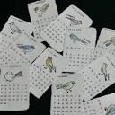 美濃和紙×活版印刷カレンダー2024「bird」