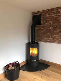 Wood Burning Stove Installation In A
