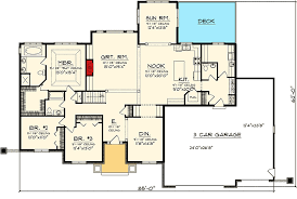 Ranch Home Plan With Sunroom 89871ah