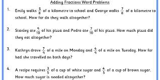 If the result is an improper fraction, reduce it into a mixed number. Adding Fractions Word Problems Classroom Secrets