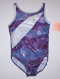 Details About Nwt New Capezio Leotard Leo Purple Flower Silky Silver Holo Hologram Cute Girl