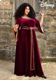 plus size tangled mother gothel costume