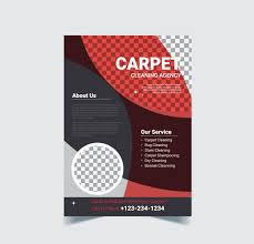 carpet cleaning flyer design template