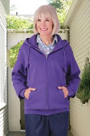hooded zip front sweatshirt adaptive
