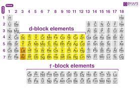 d and f block elements properties