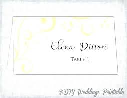 Printable Name Place Cards Free Free Printable Place Cards Word