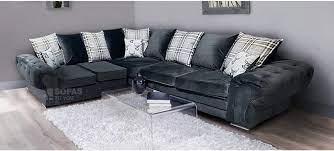 verona black 2c2 fabric corner sofa